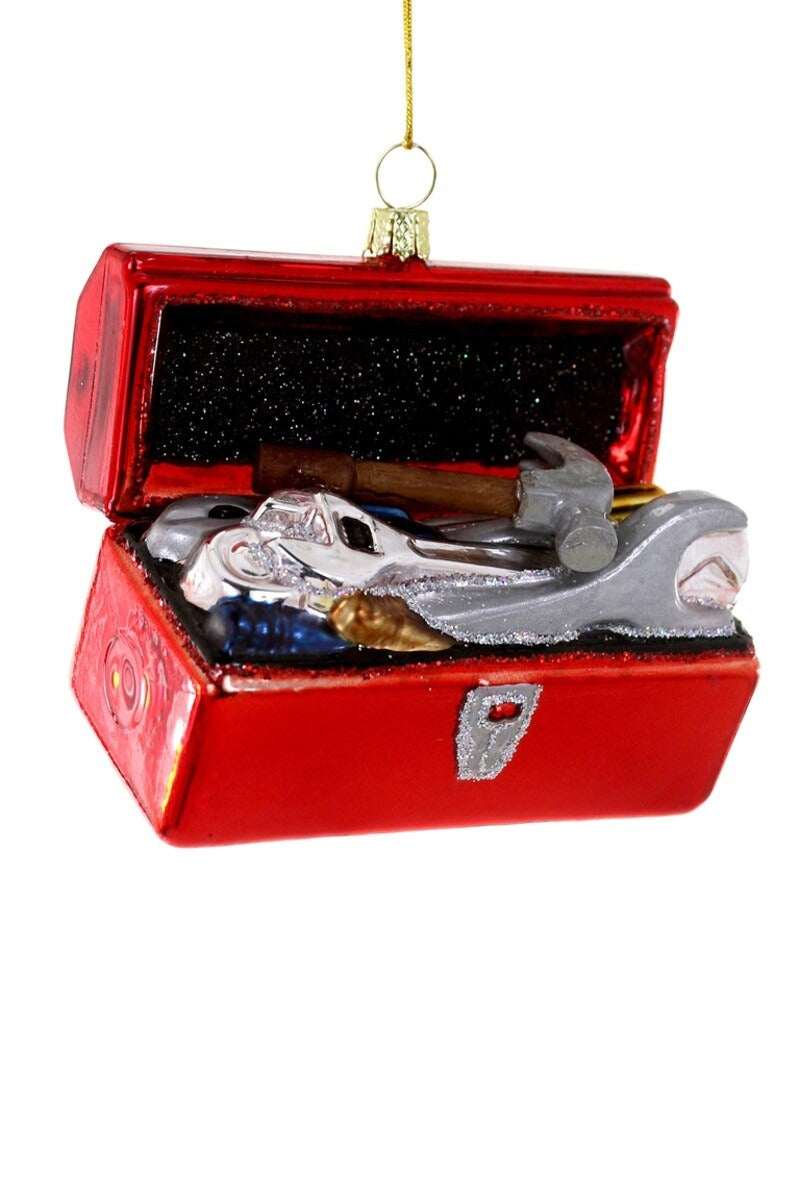 Tool Box Glass Ornament by Cody Foster
