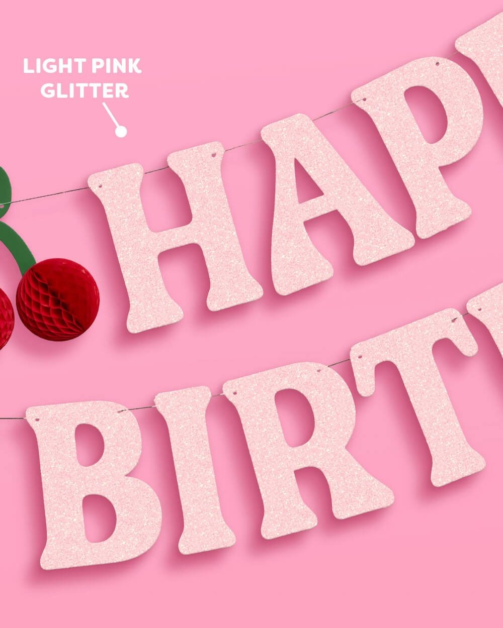 Cherry Happy Birthday Banner