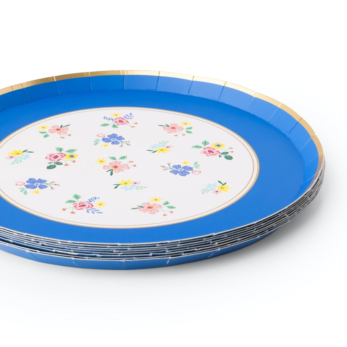 Multicolor Elegant Floral Dessert Plates (multipack)
