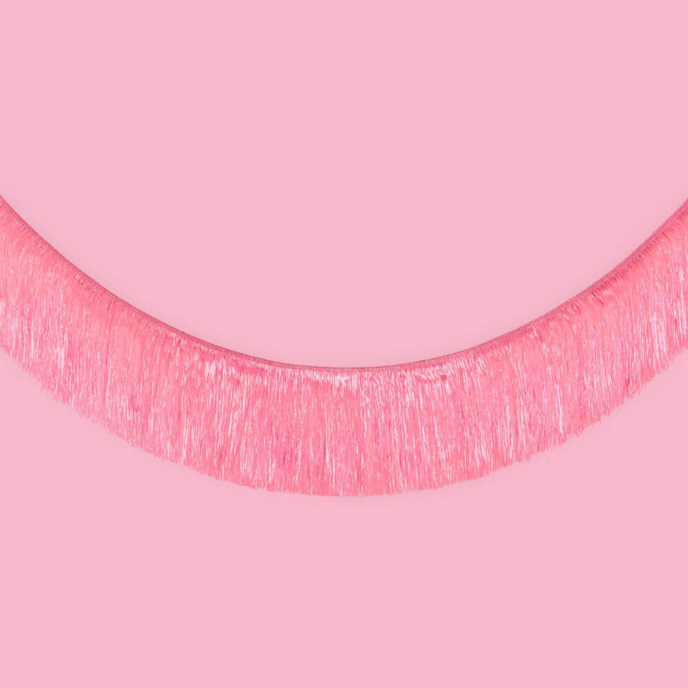 Pink Fringe Banner
