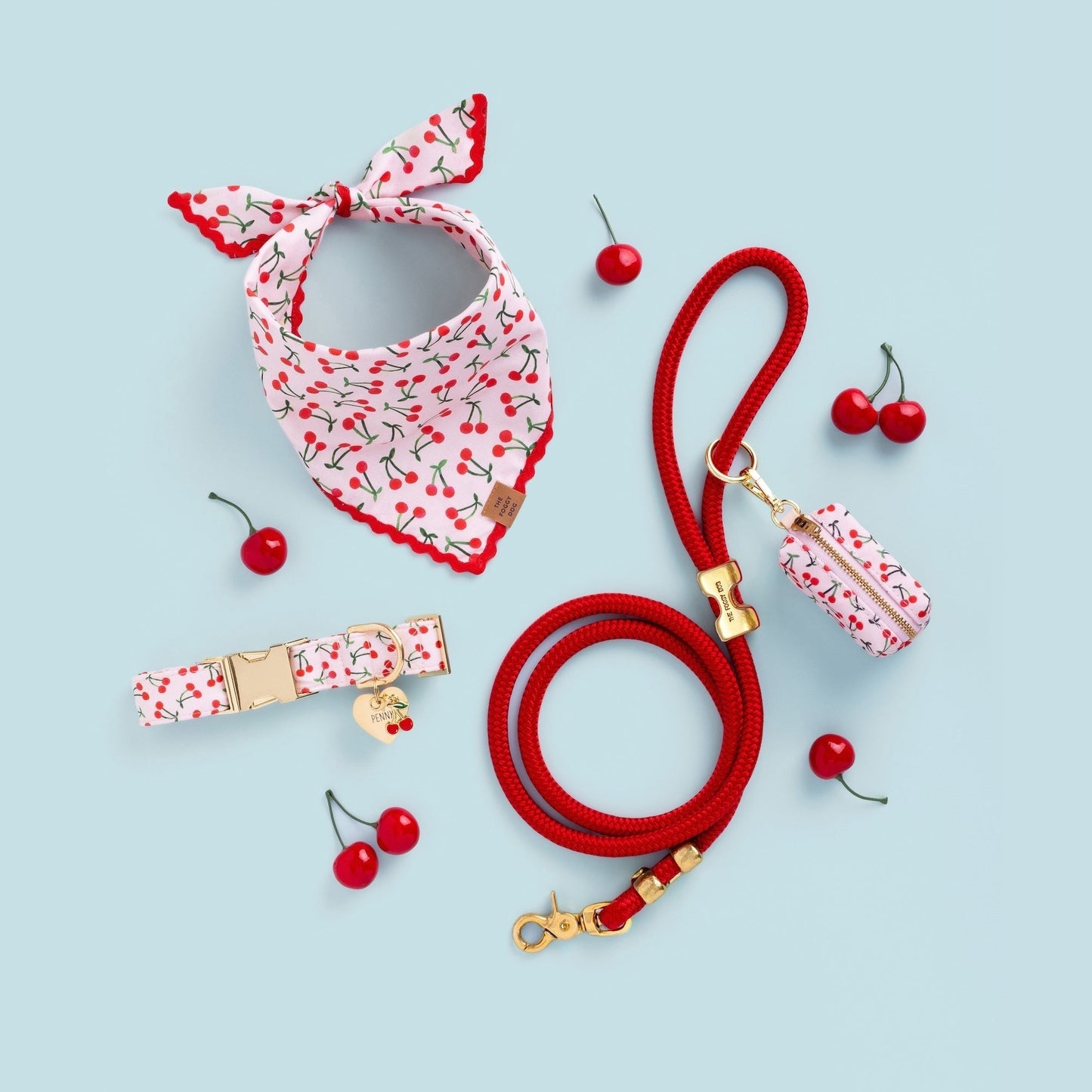 Cherry Jubilee Dog Collar