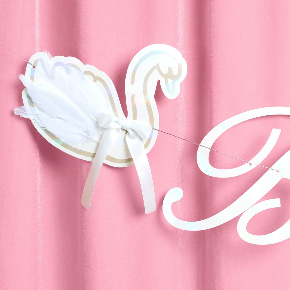 Bride to Be Swan Banner