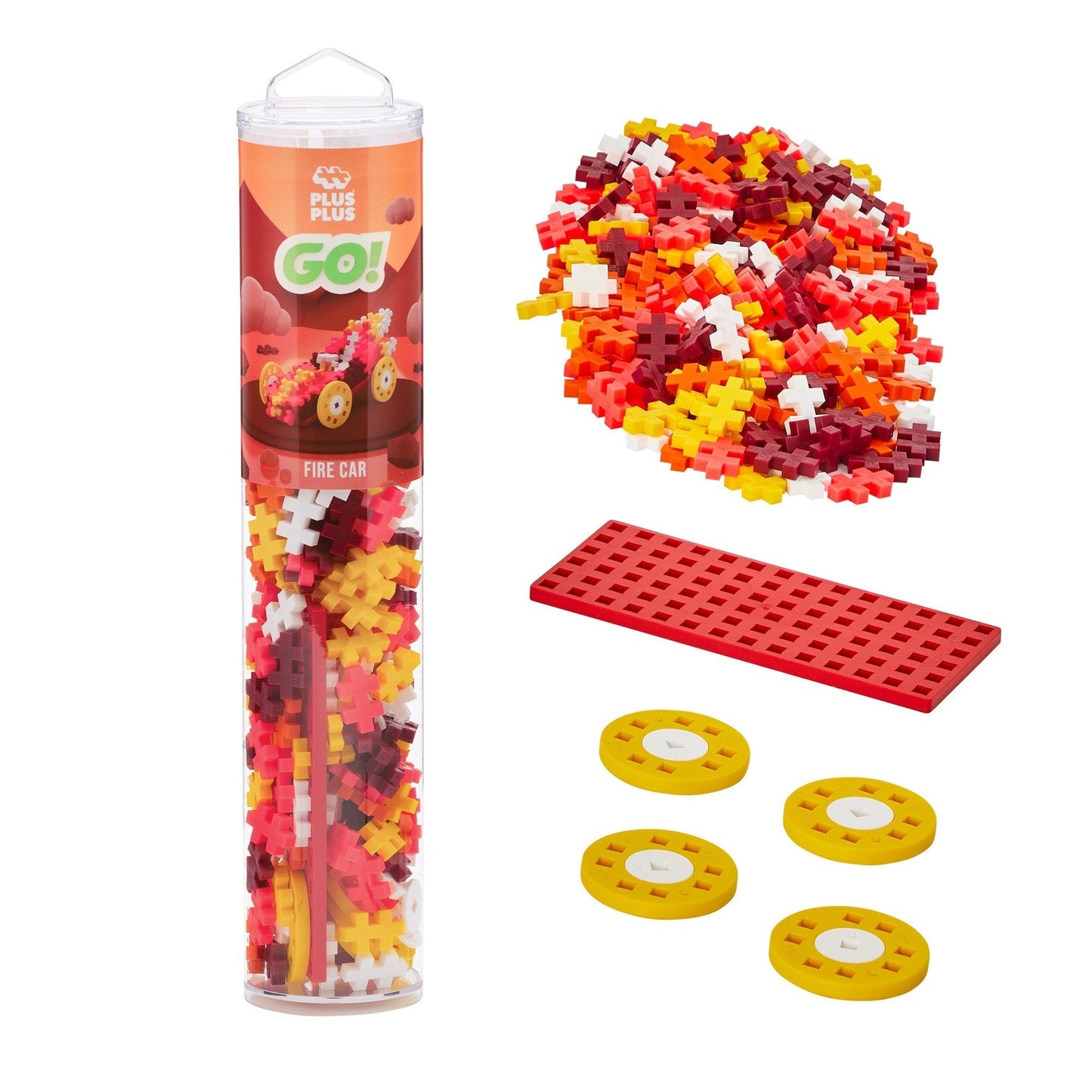 Fire Car Plus Plus Puzzle Toy