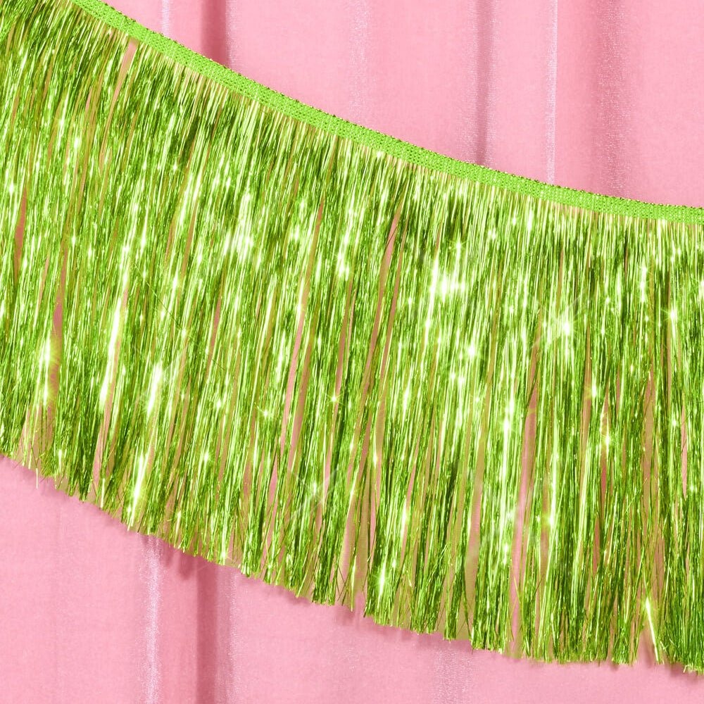 Lime Green Fringe Banner