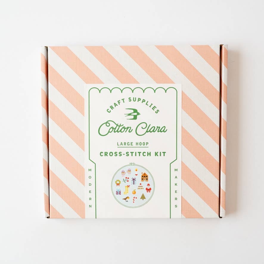 Colorful Beginner Christmas Cross Stitch Kit