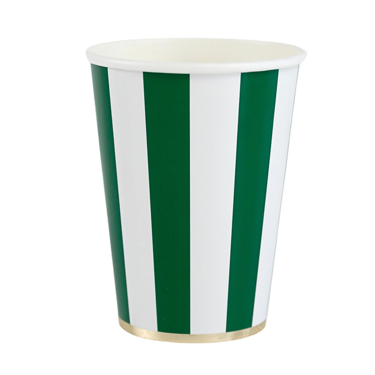 Emerald Green Signature Cabana Stripe Cups