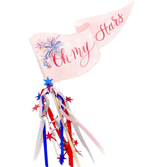 Oh My Stars 4th of July Party Pennant