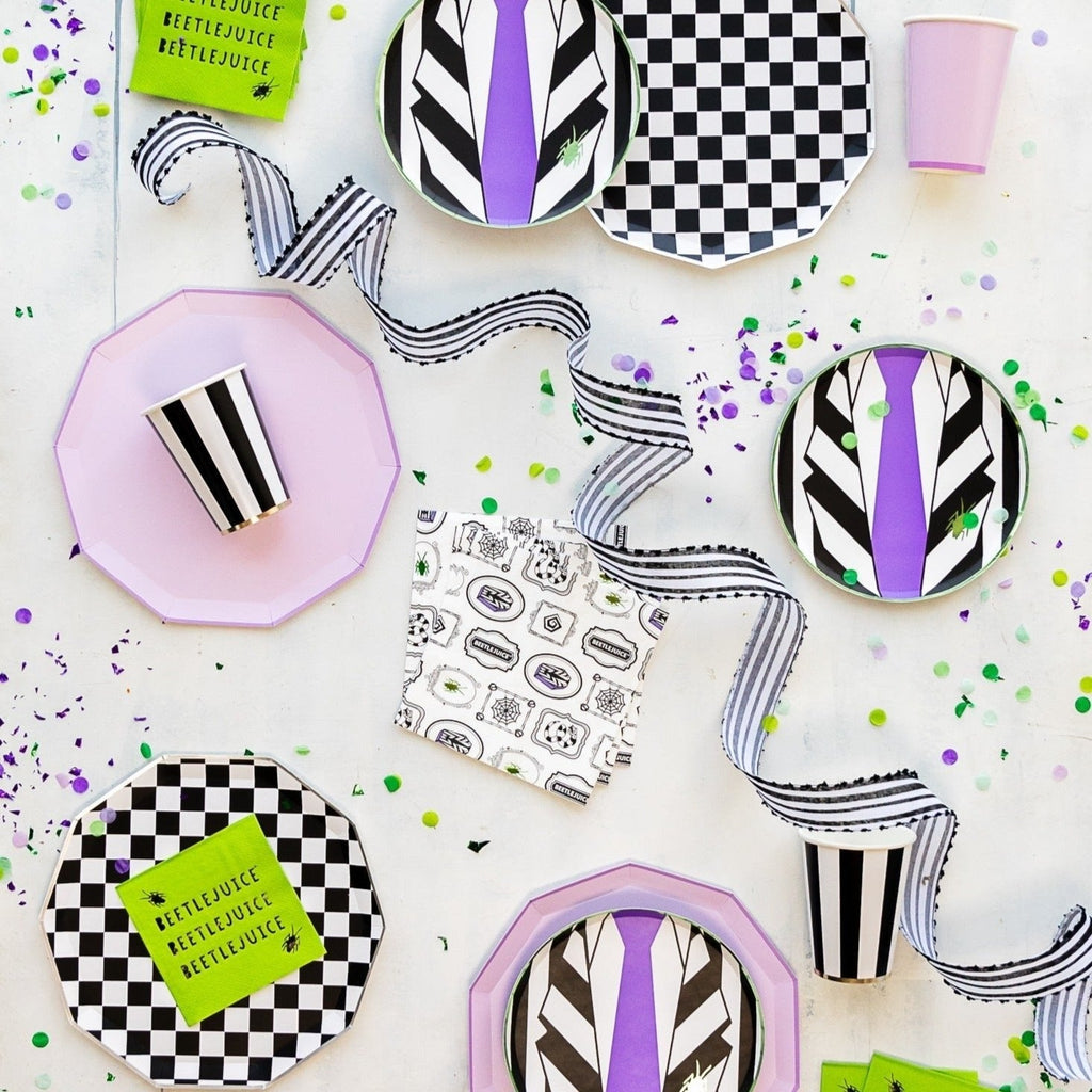 Black & White Signature Checker Large Plates