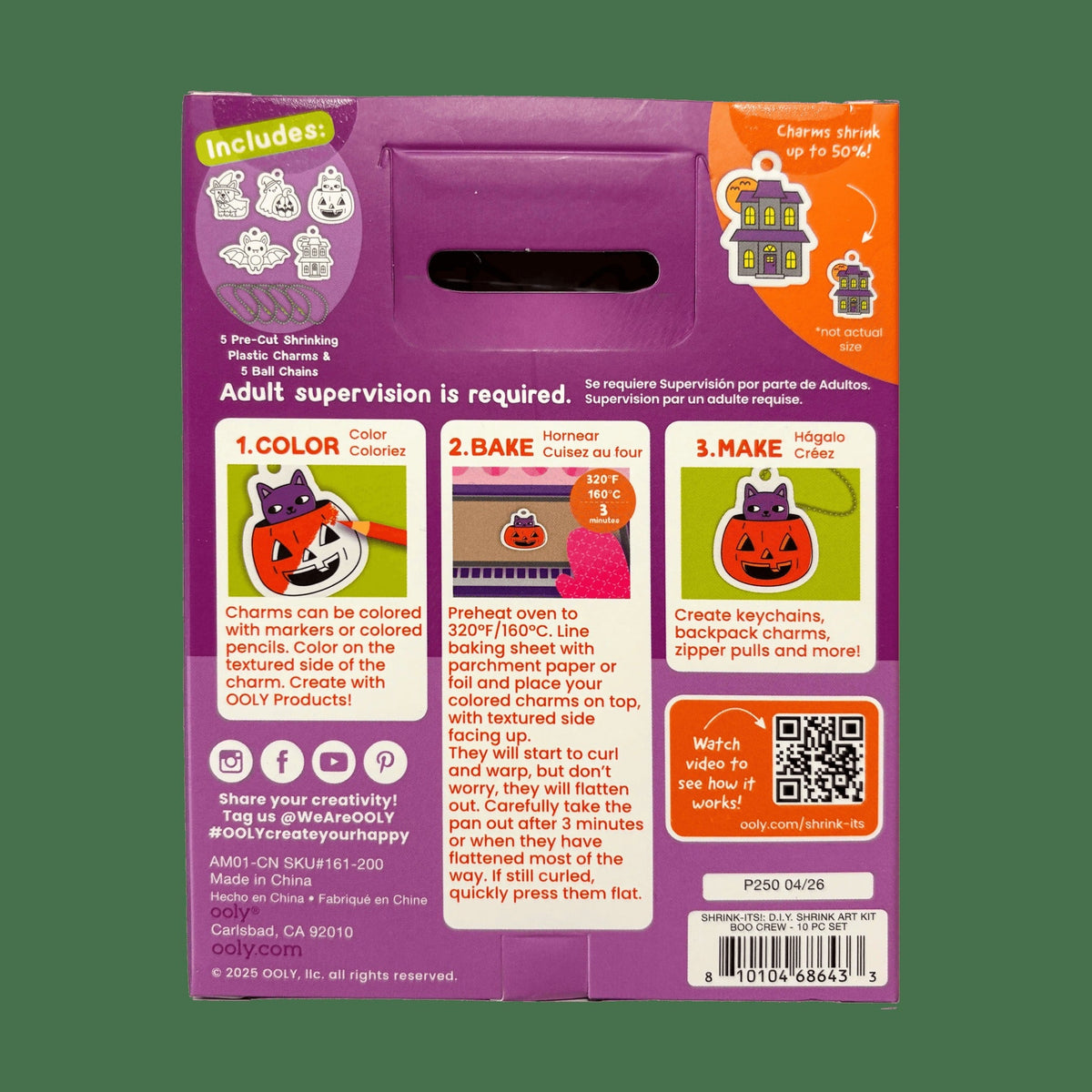 Boo Crew DIY Shrink Art Kit