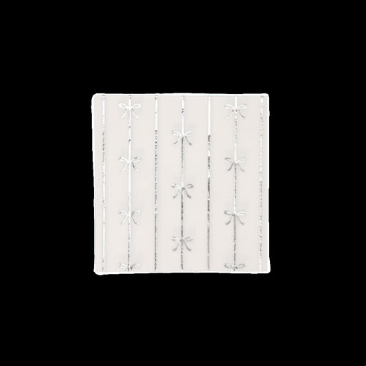 Silver Signature Bow Small Napkins