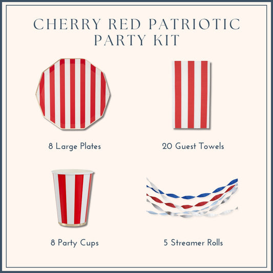 Cherry Red Patriotic Party Kit