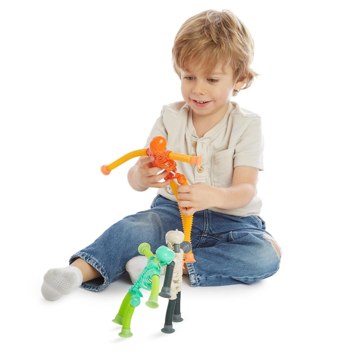 Funny Bones Accordion Skeleton Toy
