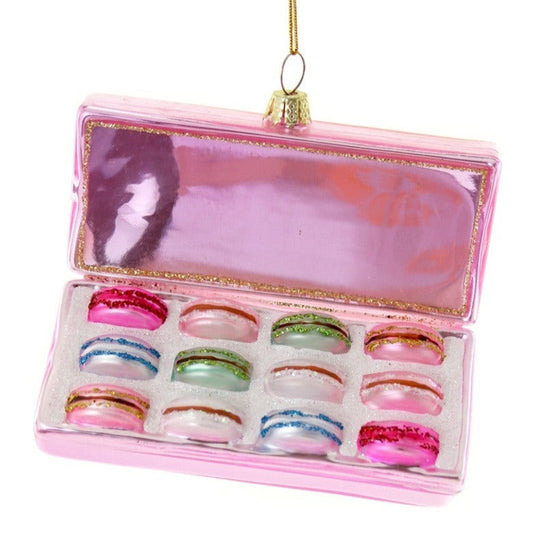 Pink Box of Macarons Ornament by Cody Foster
