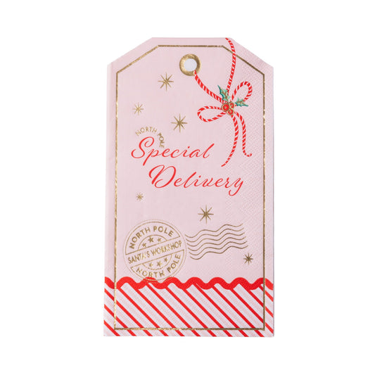 Christmas Gift Tag Guest Towels