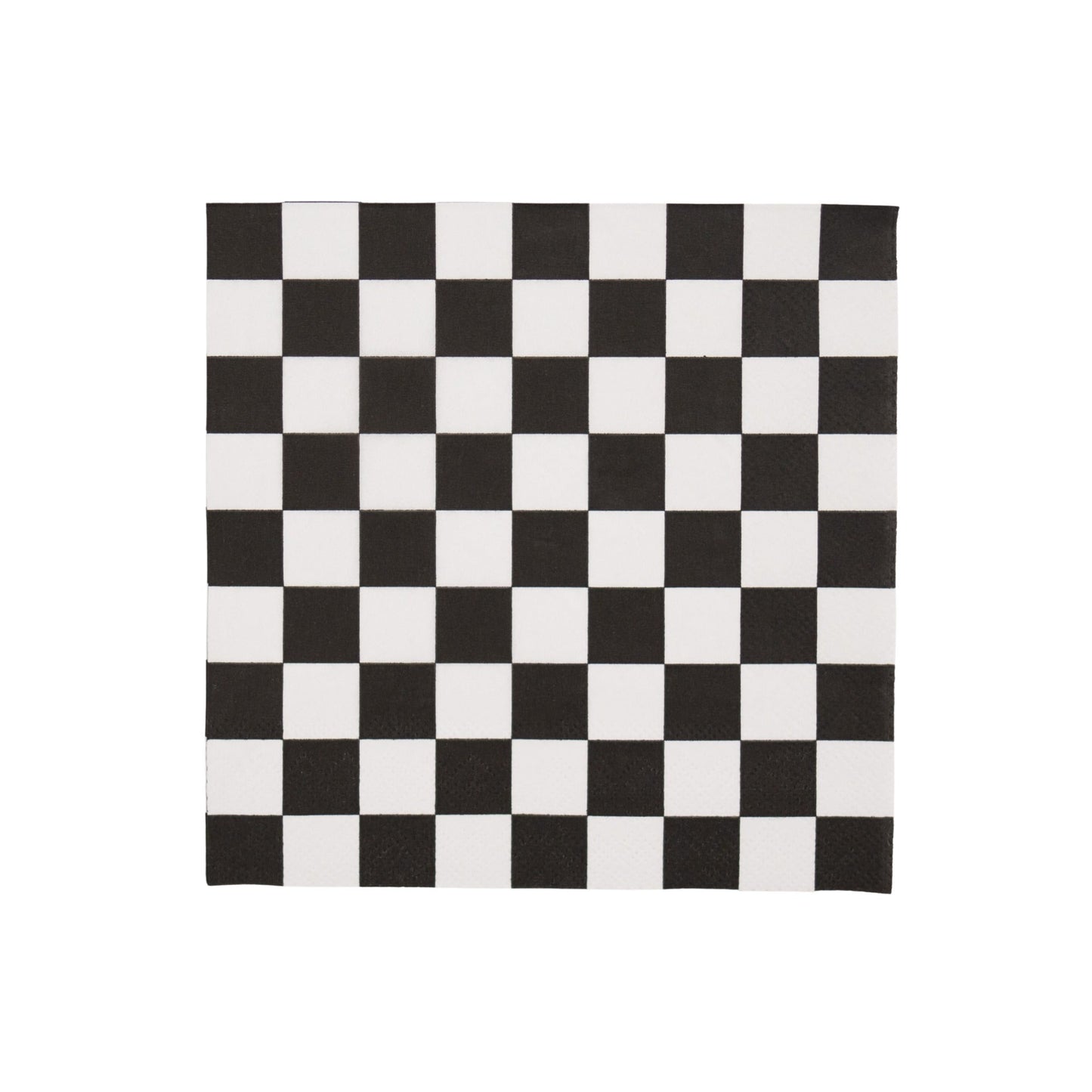 Black & White Signature Checker Large Napkins