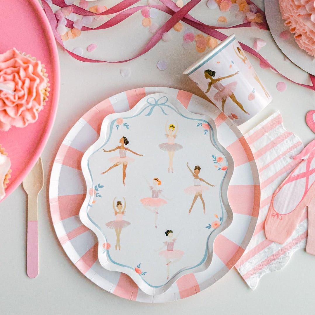 Ballerina Themed Party Plates