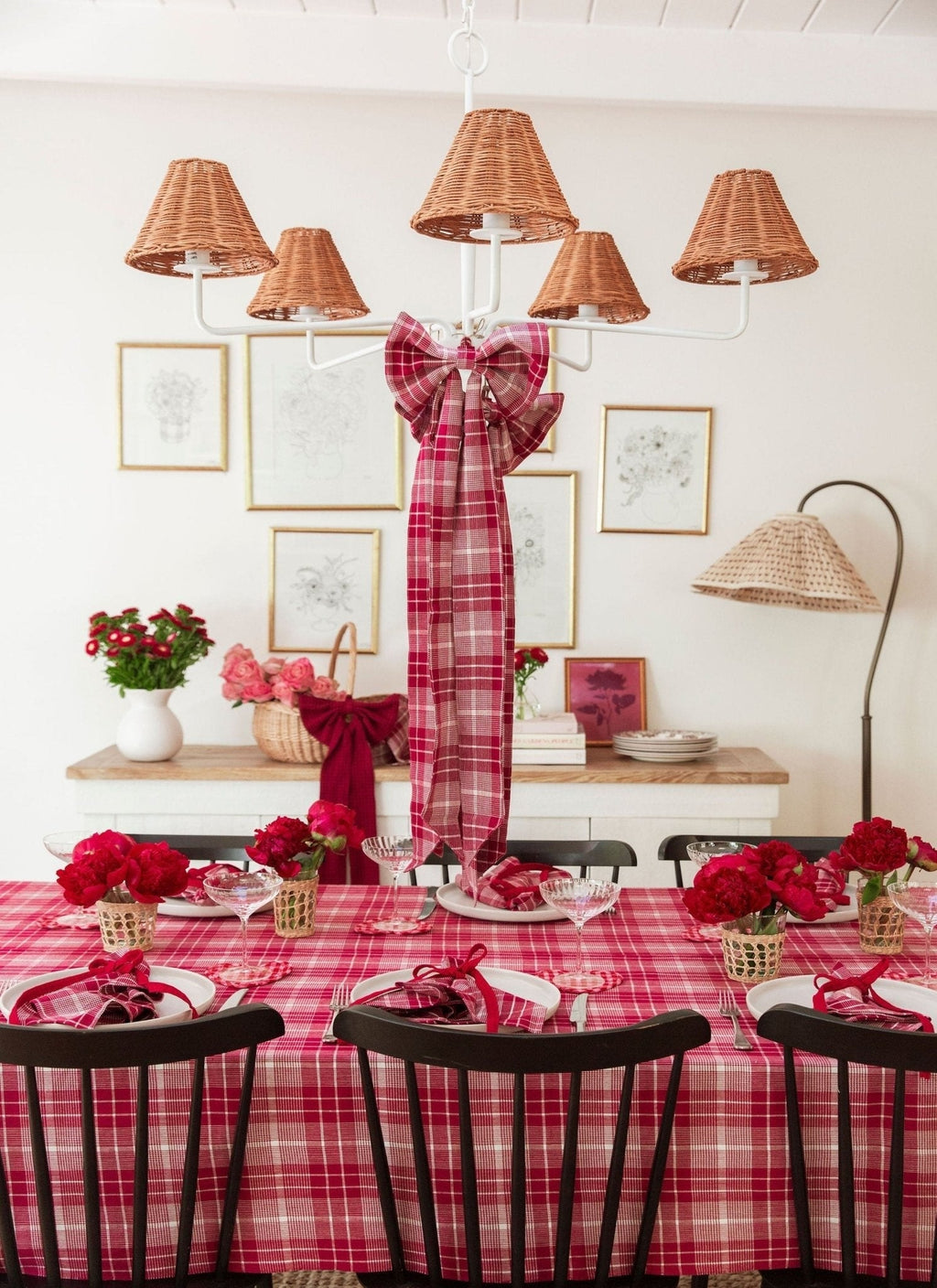Rosehill Plaid Fabric Bow