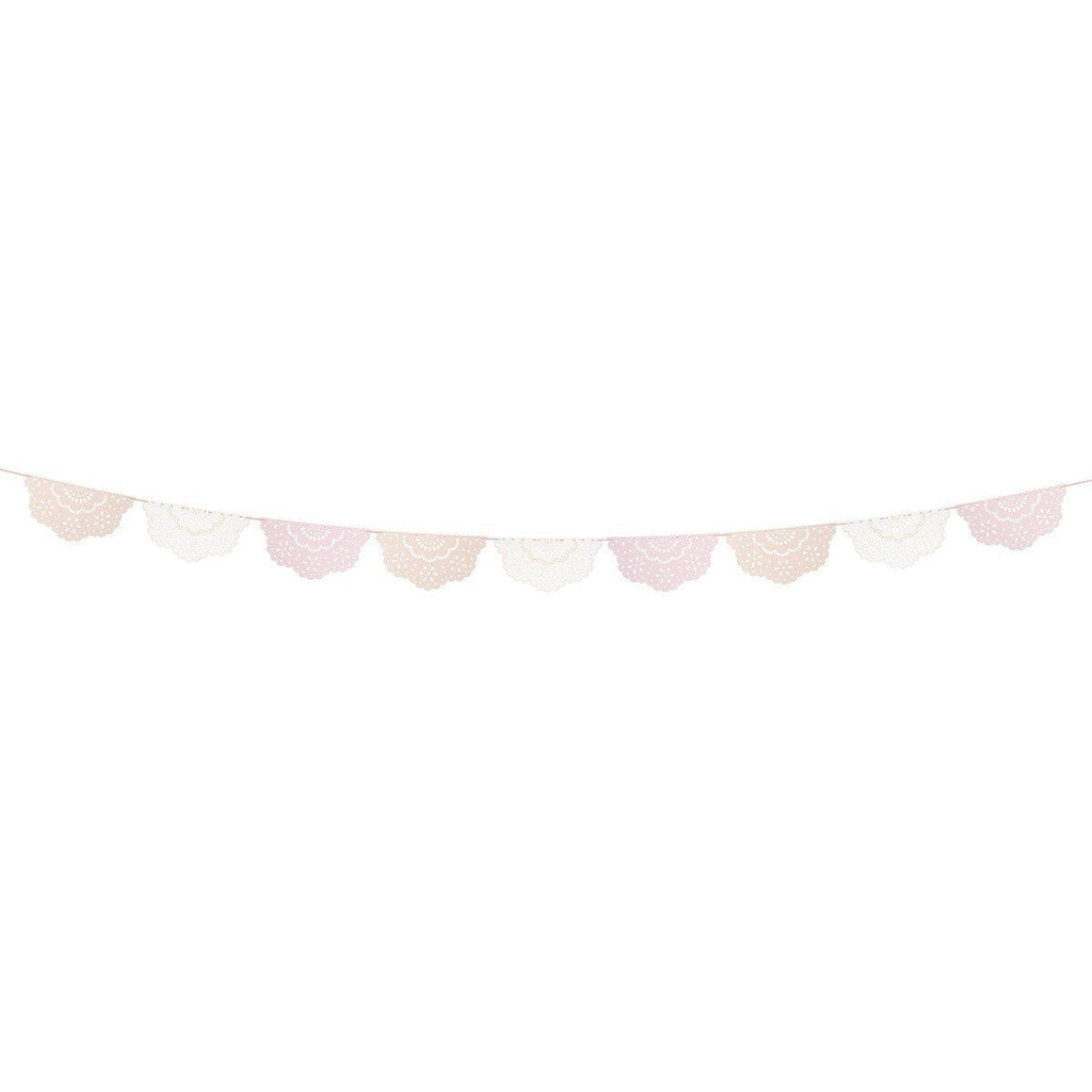 Broderie Anglaise Lace Multi Pennant Garland