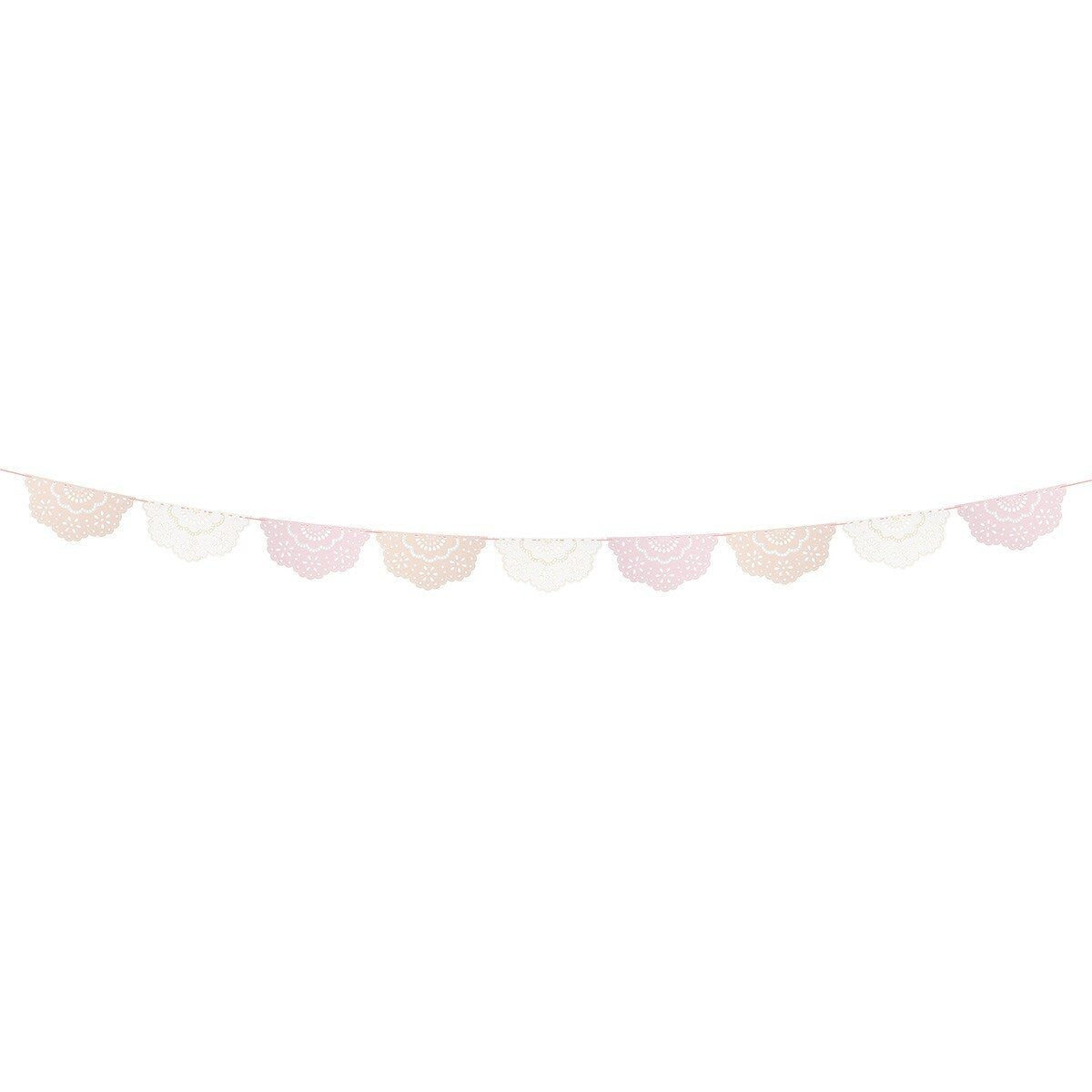Broderie Anglaise Lace Multi Pennant Garland