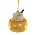 Wheel of Parmigiano Reggiano Glass Ornament by Cody Foster