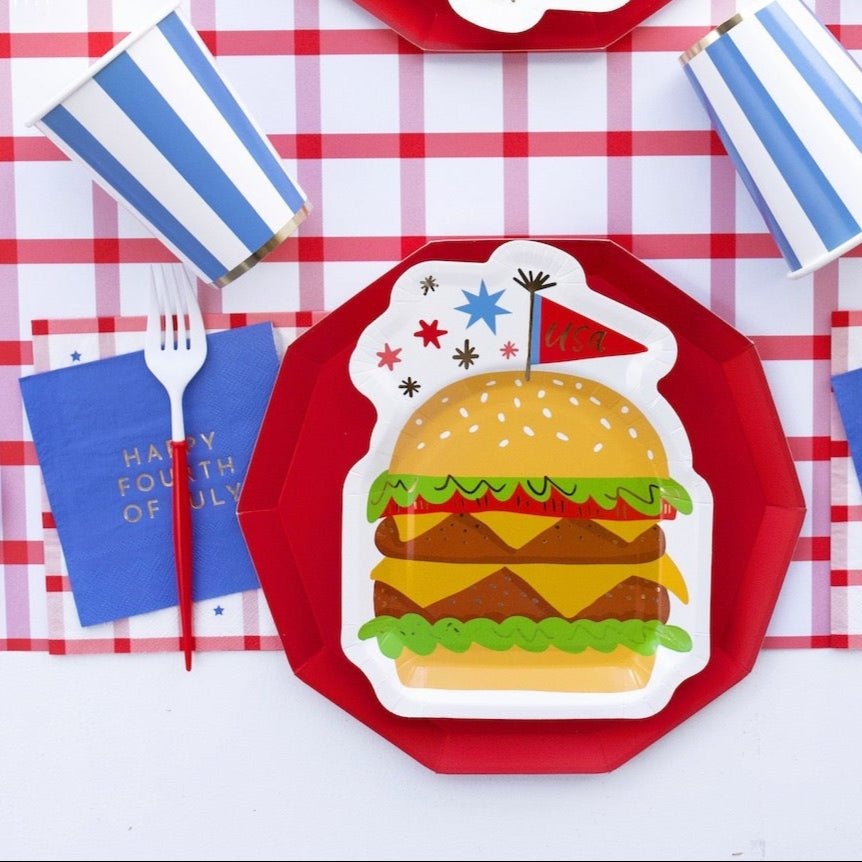 Fancy Red and White Cutlery