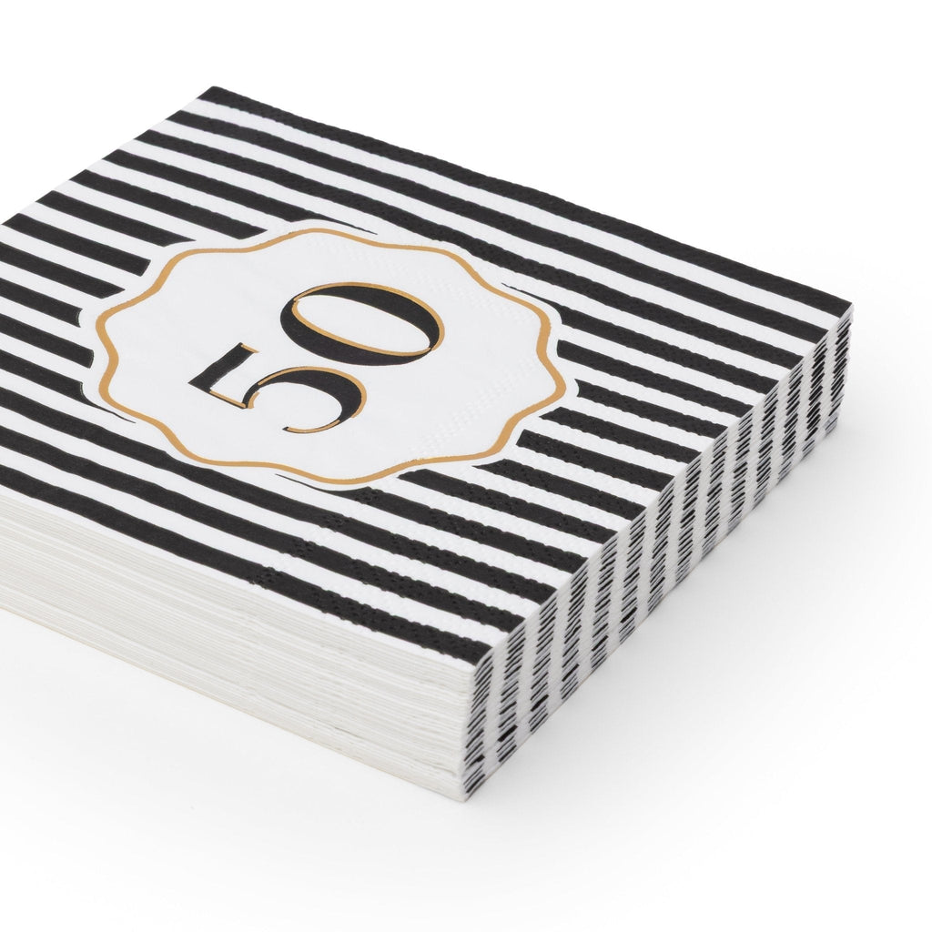 50th Birthday Cocktail Napkins