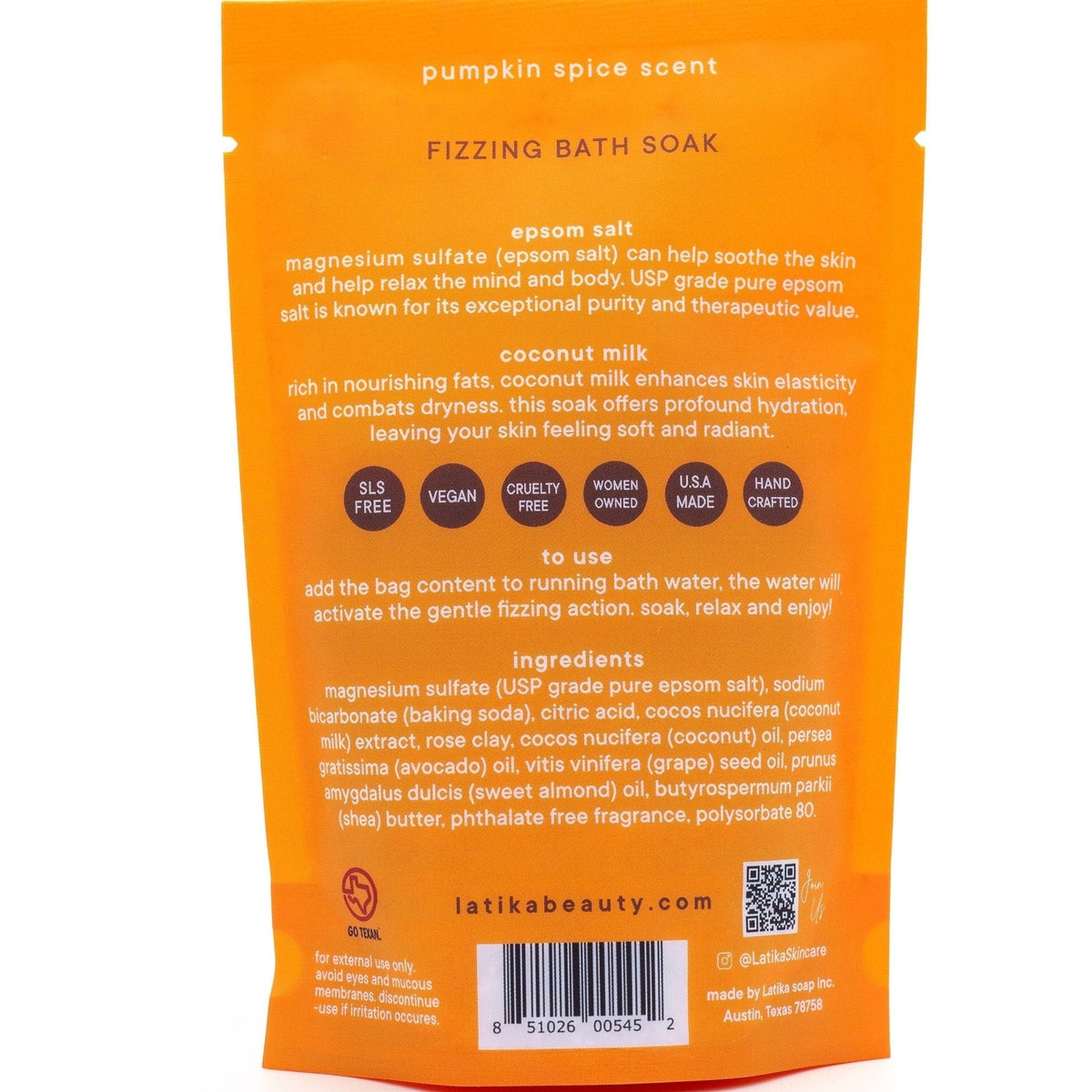 Pumpkin Halloween Bath Soak