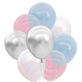 Blue, White & Silver Balloon Set