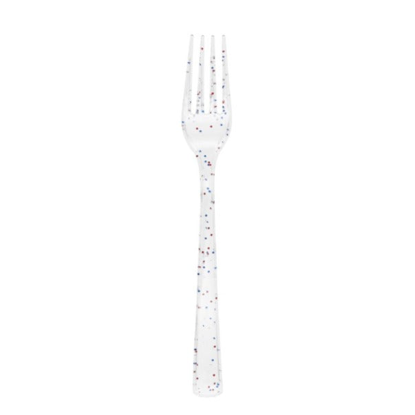 4th of July Glitter Forks