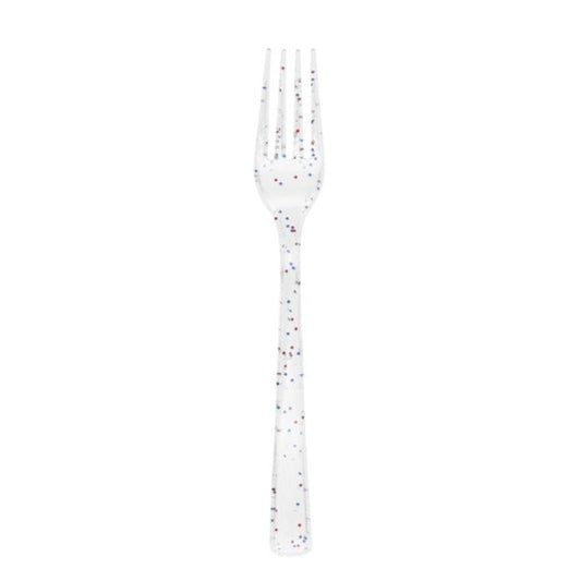 4th of July Glitter Forks