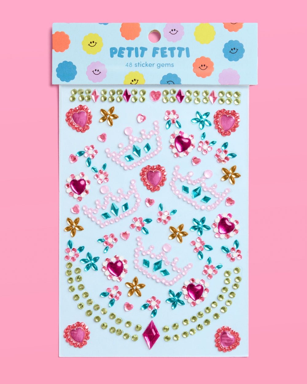 Princess Face Gems - Crown & Heart Set