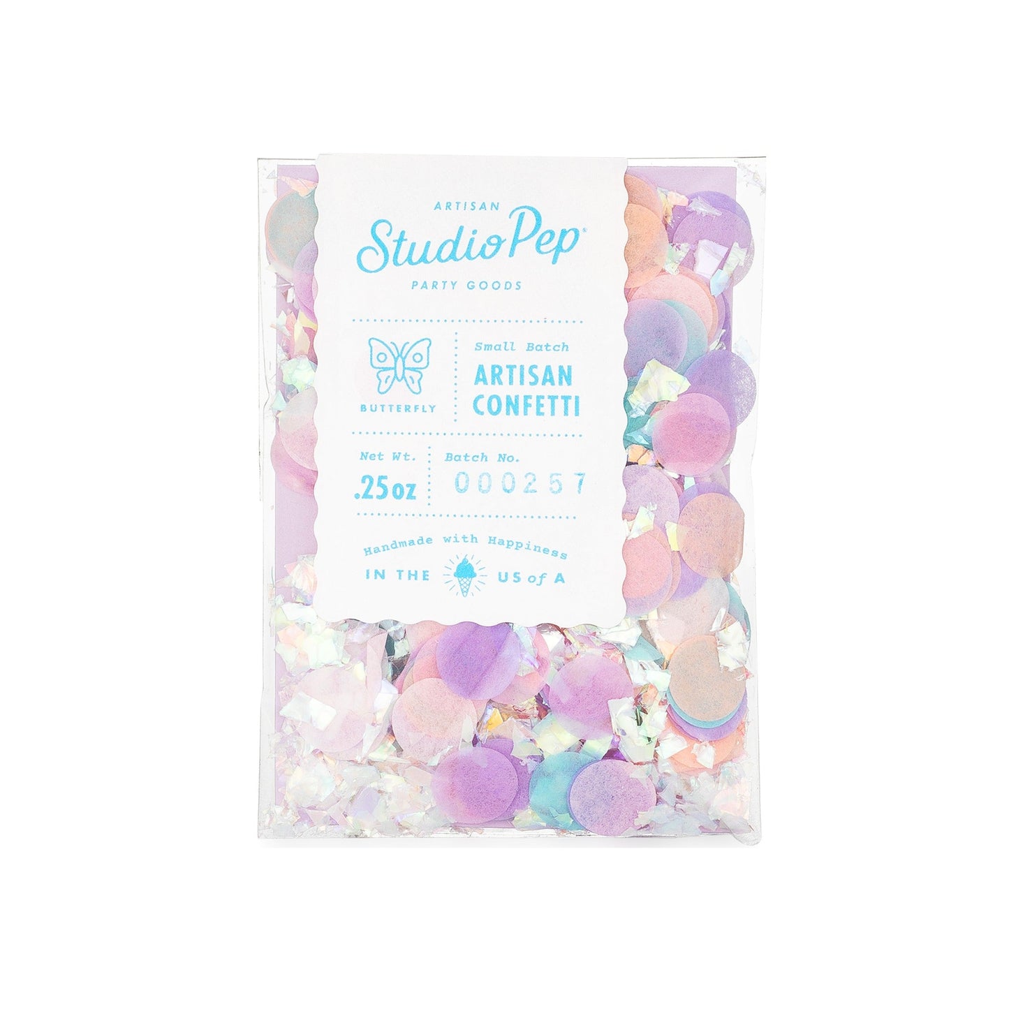 Butterfly Iridescent Pastel Confetti