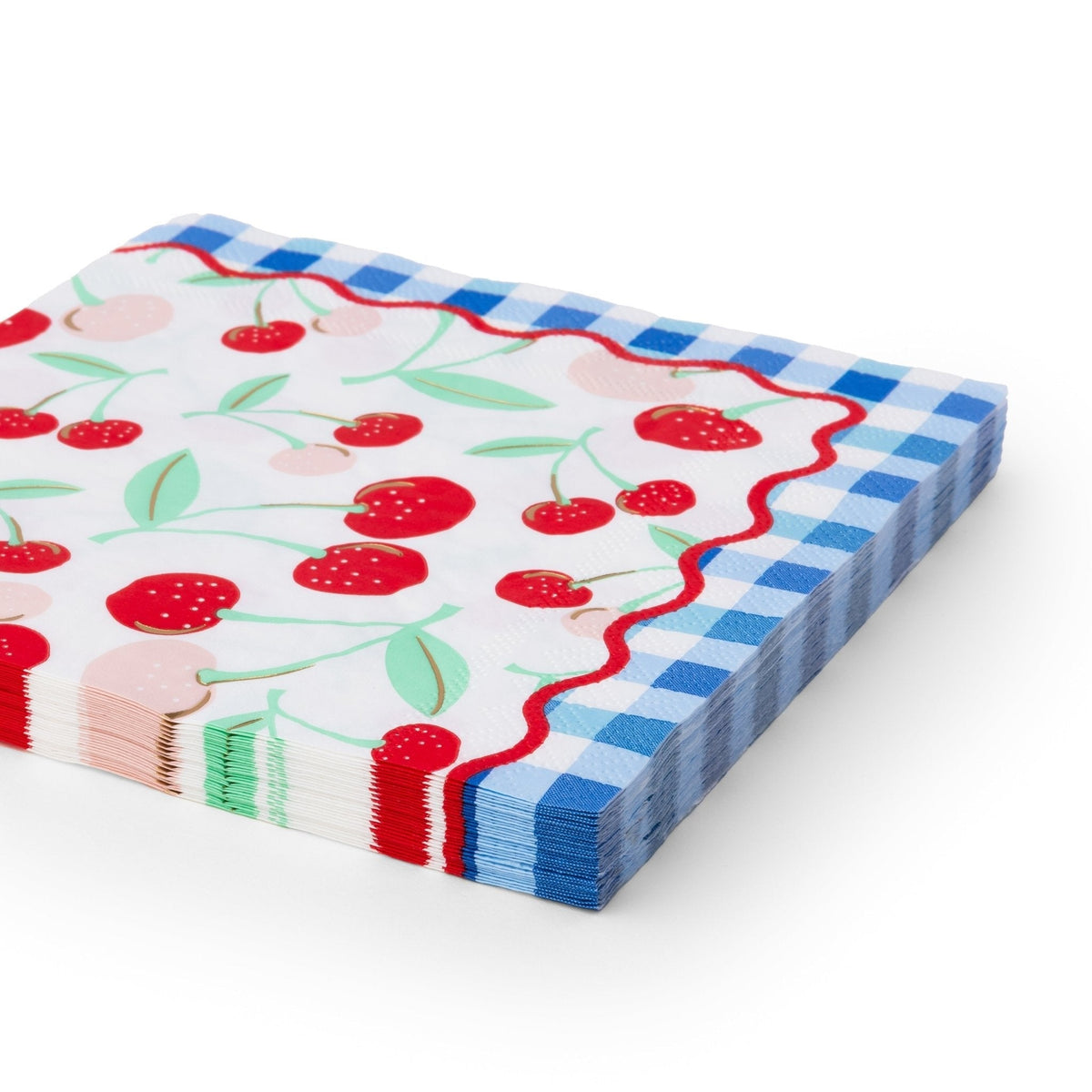 Cherry Pie Gingham Large Napkins