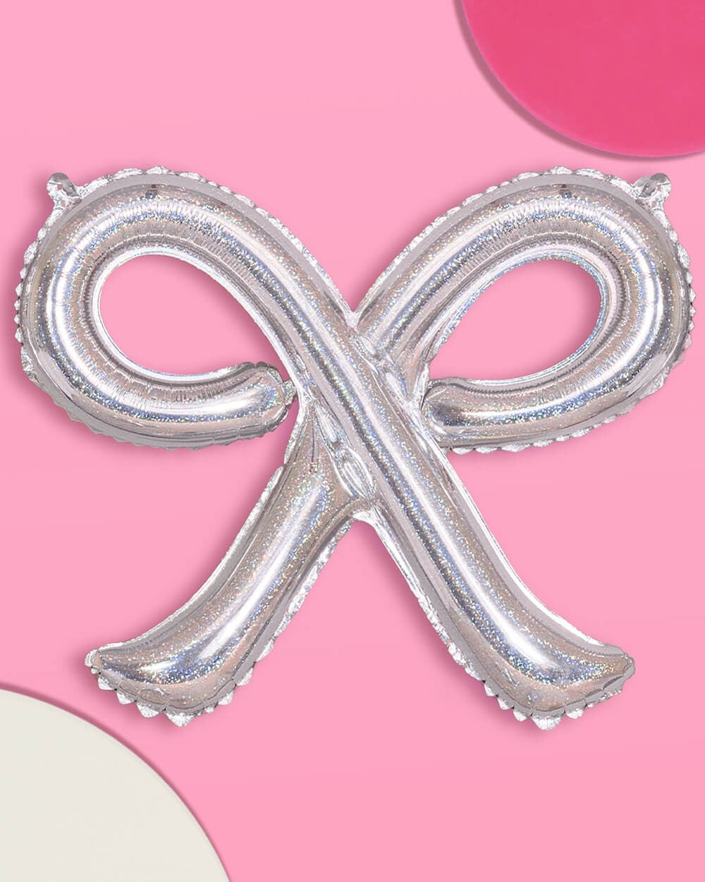 Iridescent Bow Balloons Set