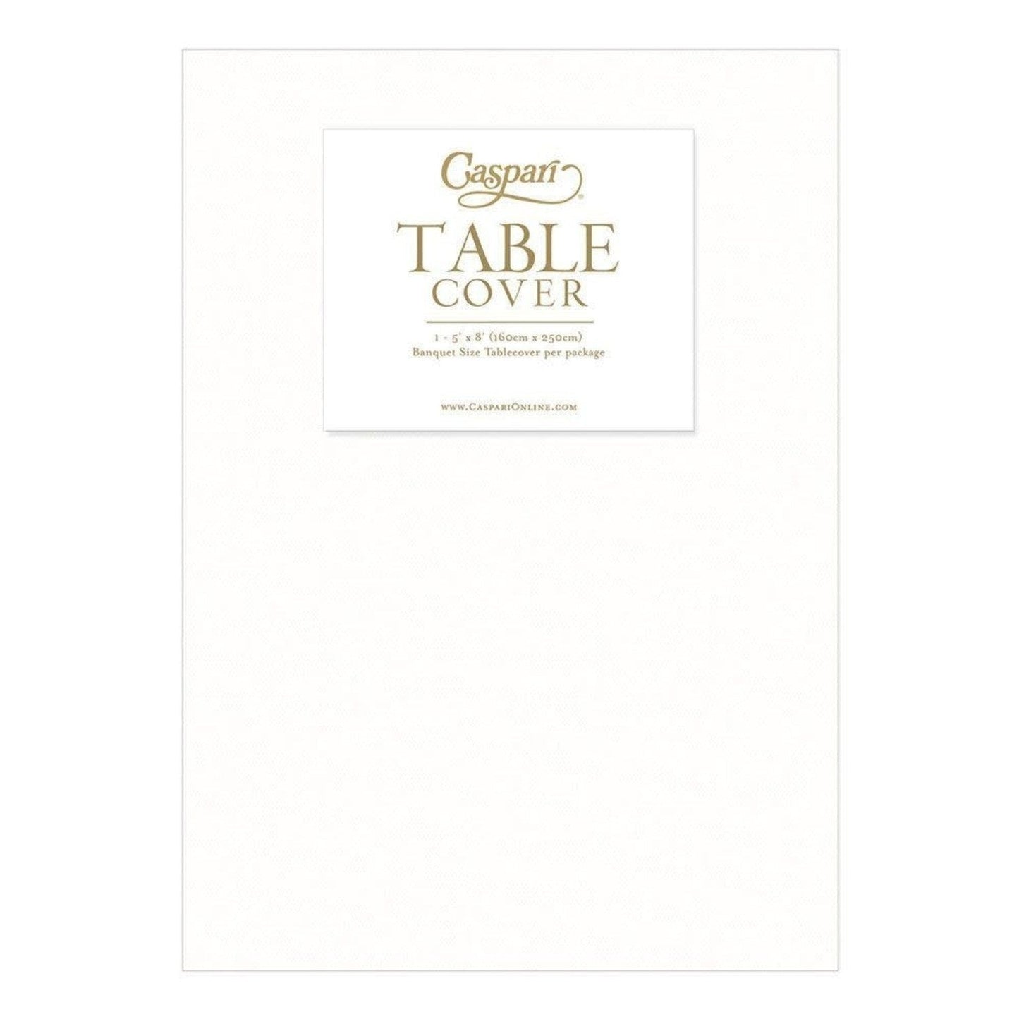White Paper Linen Like Table Cover