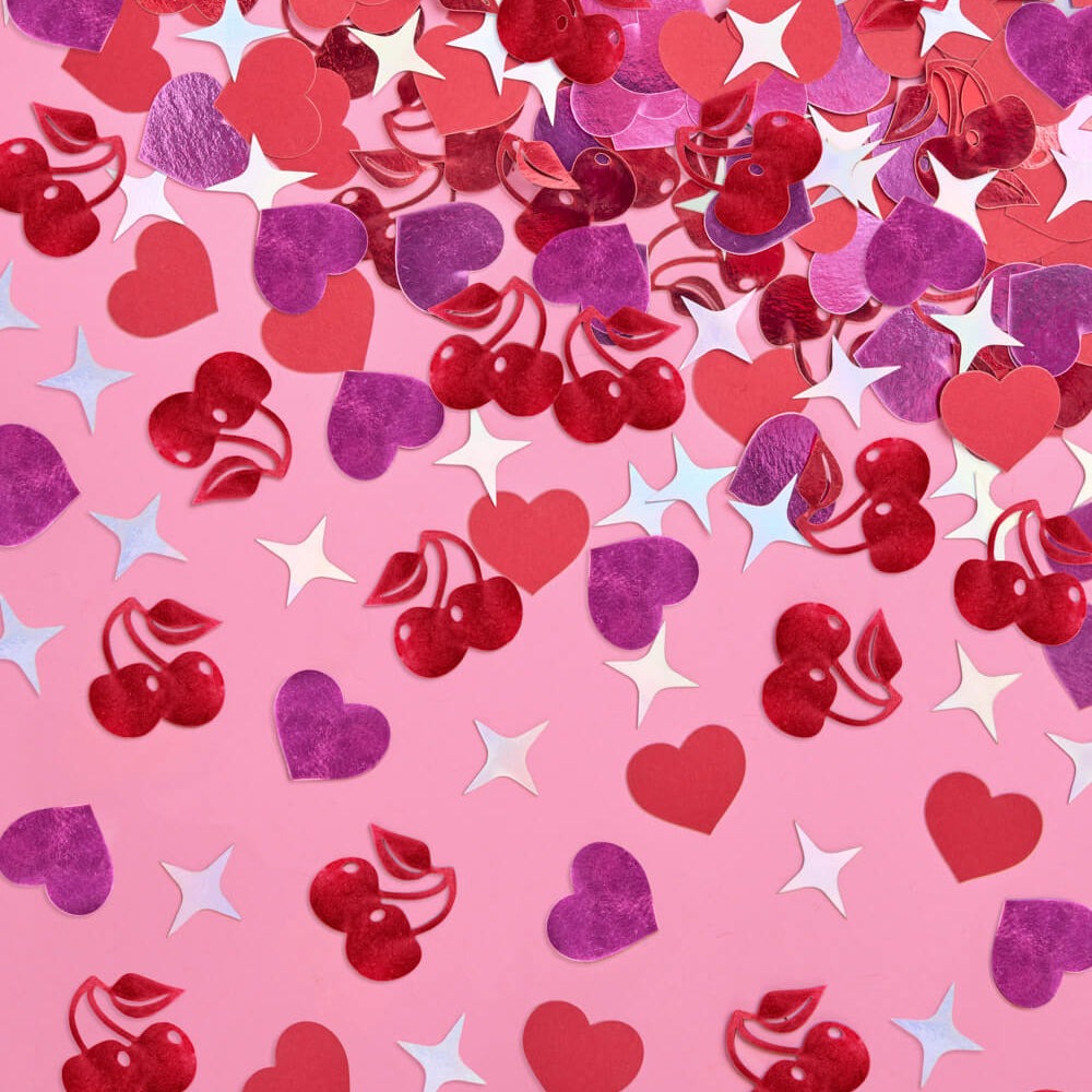 Cherry Heart Confetti