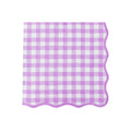 Elegant Le Lilac Gingham Dinner Napkins