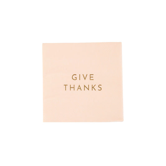 Give Thanks Cocktail Napkins