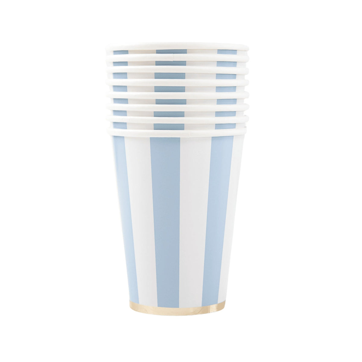 Sky Blue Signature Cabana Stripe Cups
