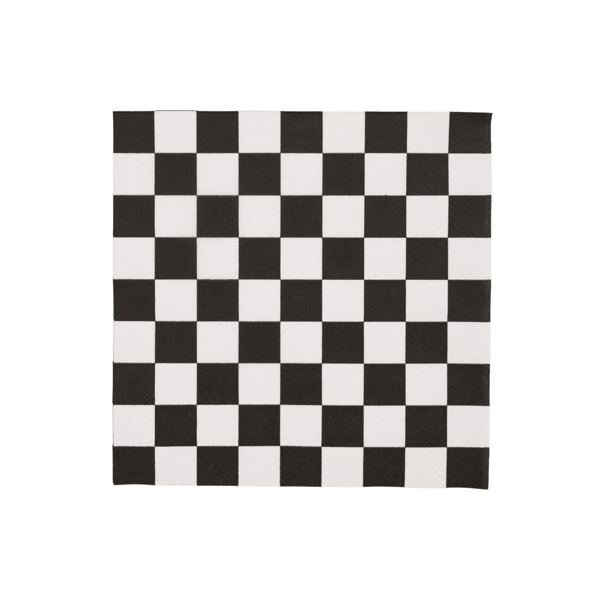 Black & White Signature Checker Large Napkins