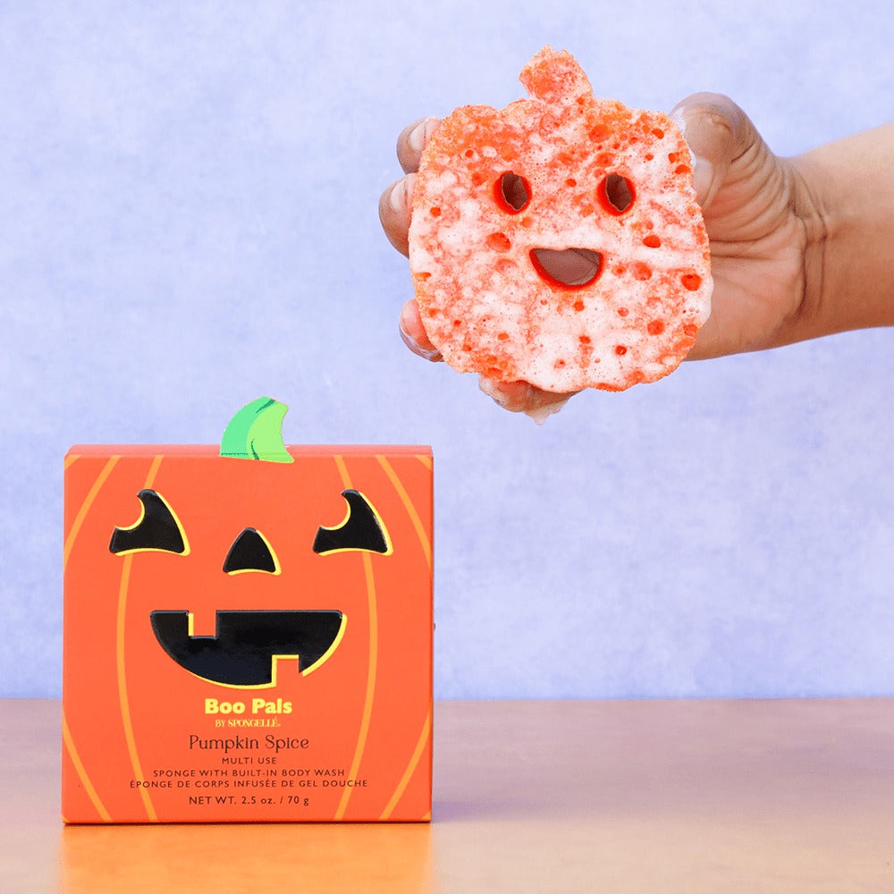 Pumpkin Spice Shower Buffer Sponge