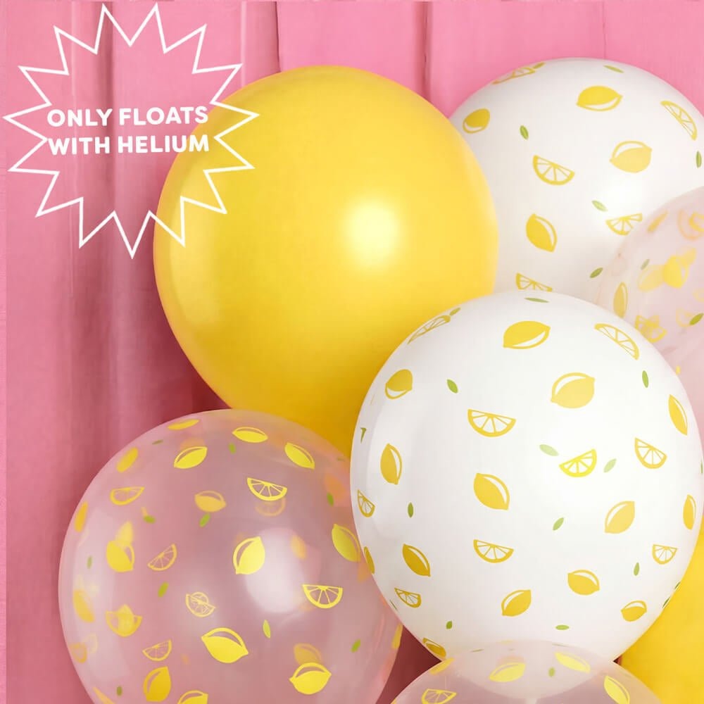 Lemon Printed Latex Balloon Set