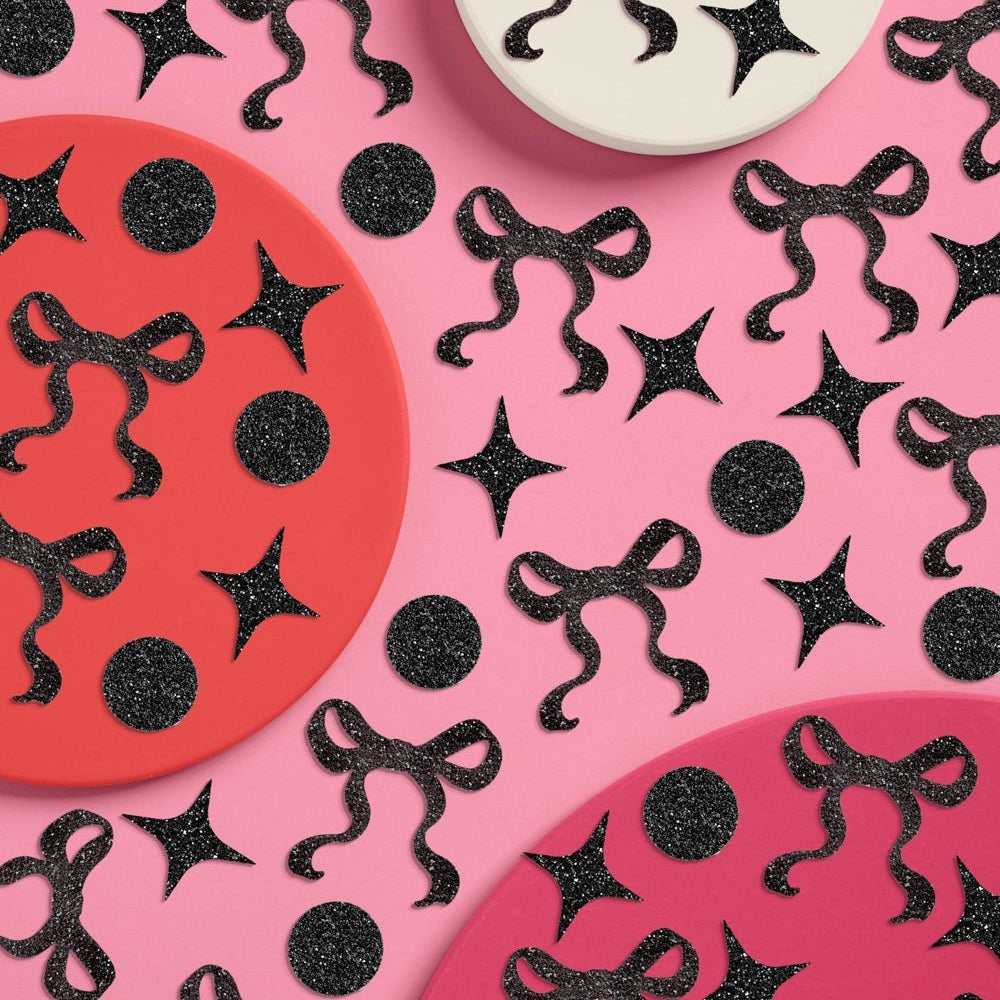 Black Bow Confetti