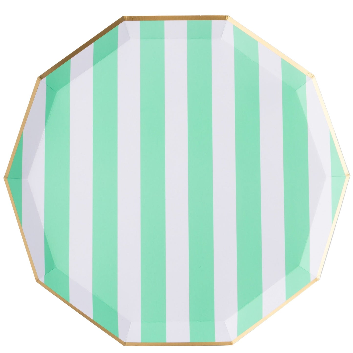 Fresh Mint Signature Cabana Stripe Large Plates