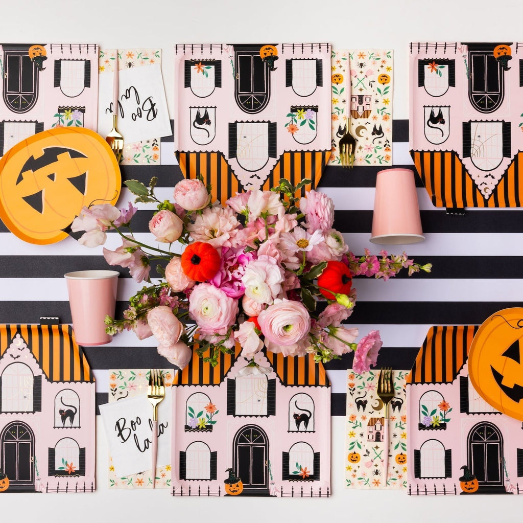 Pink Haunted House Large Plates