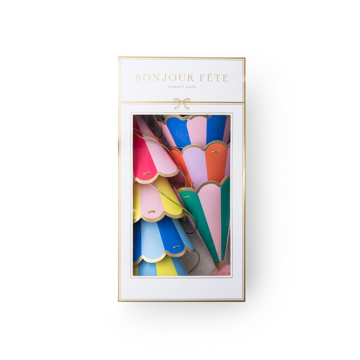 Multicolor Stripe Party Hats