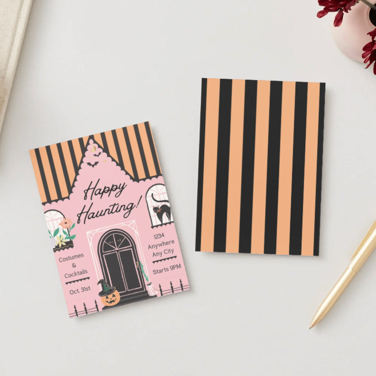 Happy Haunting Digital Party Invitation