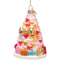 Bow Christmas Tree Glass Ornament