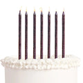 Black Glitter Birthday Candles