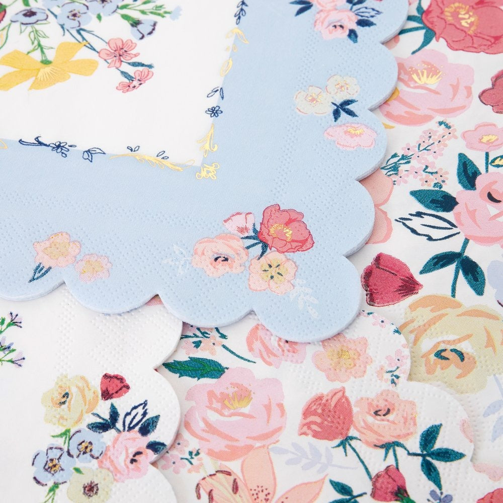 English Garden Floral Party Napkins